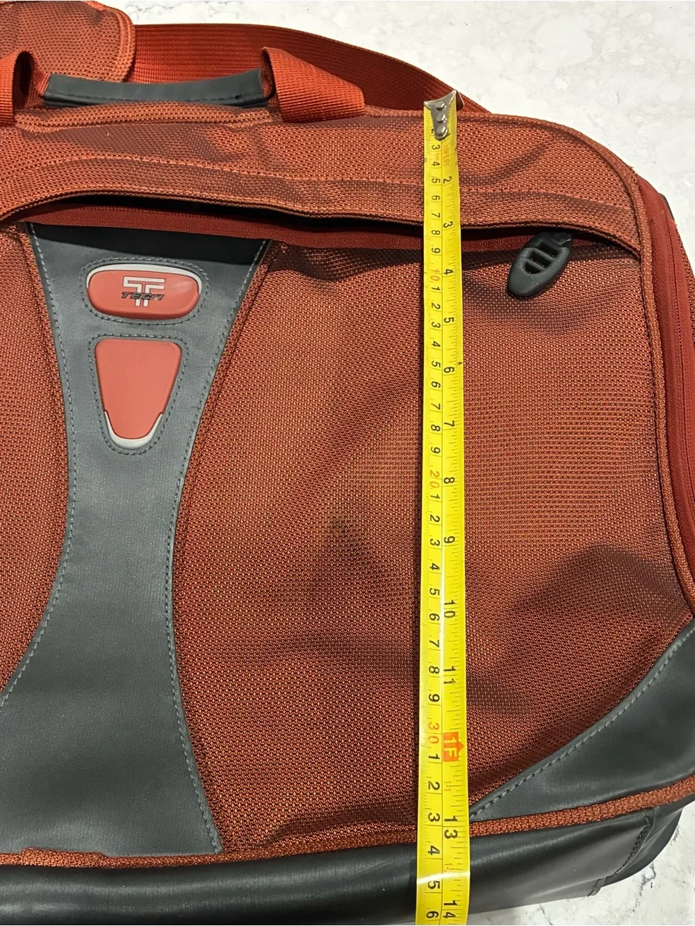 Men's Tumi T-Tech Rust Red Travel Laptop Briefcase -